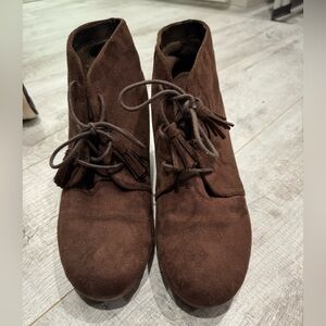Brown Suede Ankle Boots Dr.Scholls